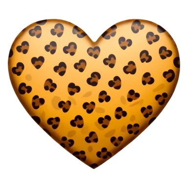 Heart lepord sticker