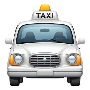  white taxi sticker