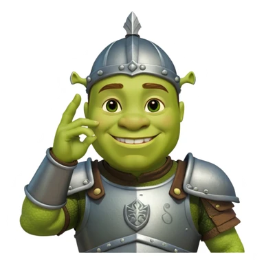 Shrek saluting ￼ sticker