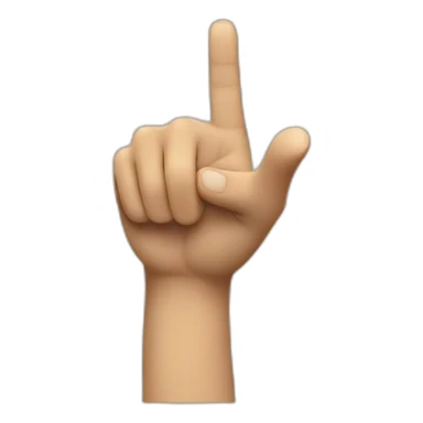 FINGER POINTING FORWARD sticker