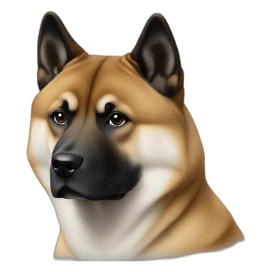  akita black diamond vibes sticker