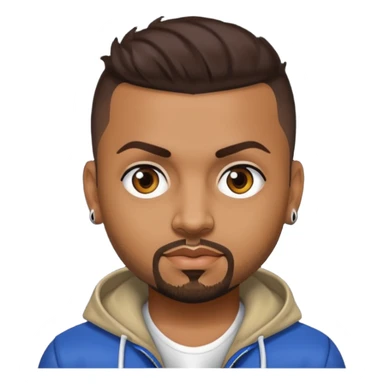 Sean Paul with dark brown hair sticker