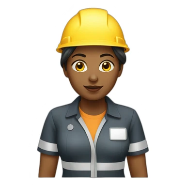 Femme travaux publics sticker