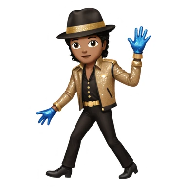 Michael Jackson moonwalking sticker