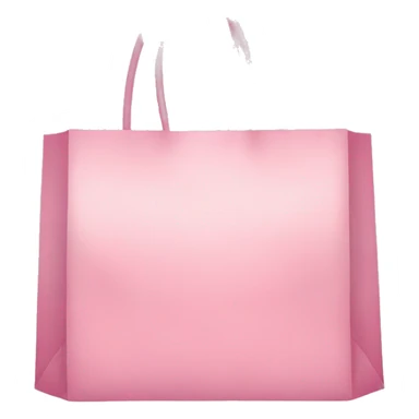 pastel pink shopping bag sticker