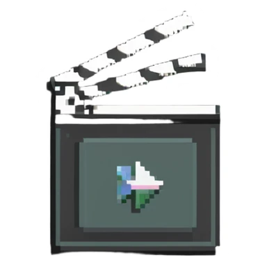 YouTube Studio badge with film slate and play button icon sticker