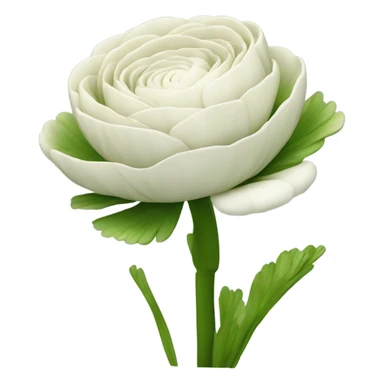 Ranunculus flower sticker