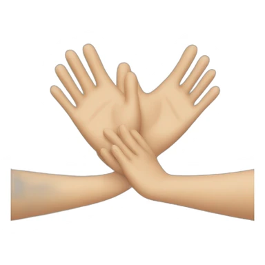 triple clapping hands sticker