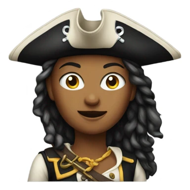 Woman pirate sticker
