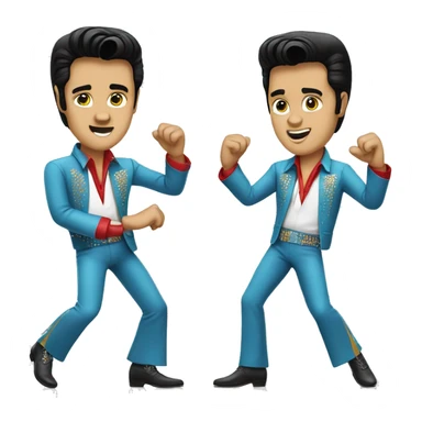 Elvis presley dancing sticker