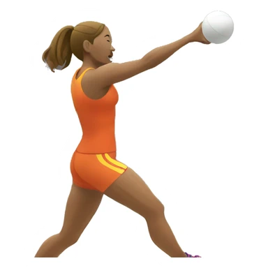 woman throwing shot put sticker