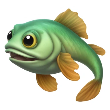 Fish resembling salamander with legs sticker