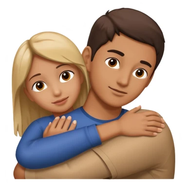 A Hand on placed on another persons shoulder zoomed in  sticker