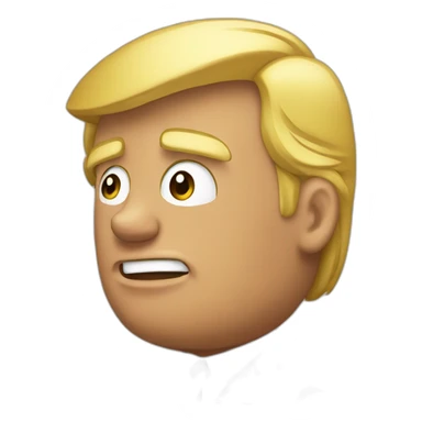 trump borracho y despeinado sticker