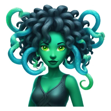 Neon Medusa  sticker
