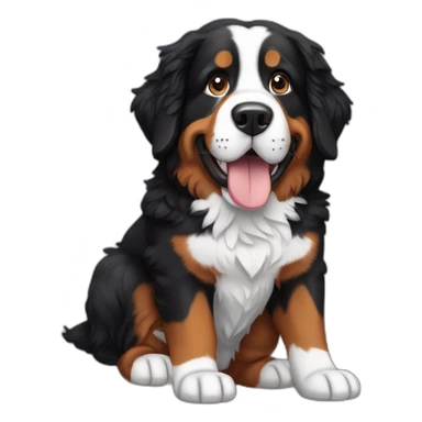 Astronaut Bernese mountain dog sticker