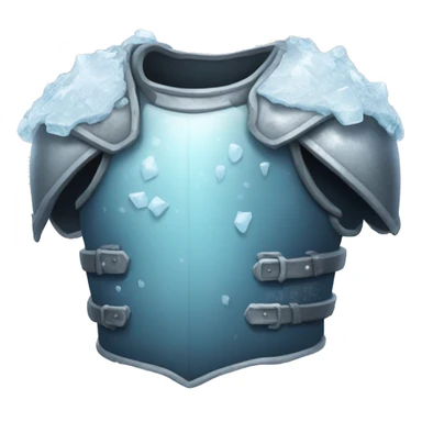 torso armor covered in ice sticker
