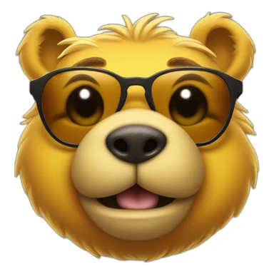 winnie the poo with sunglasses sticker