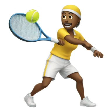 Playing tenis sticker