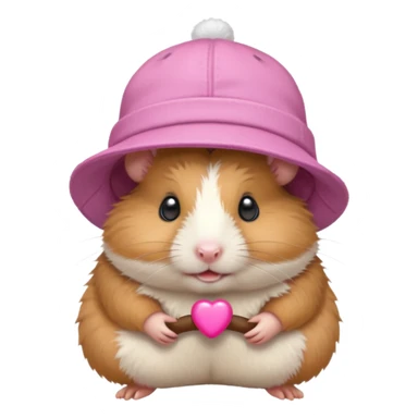 hat-wearing hamster sticker