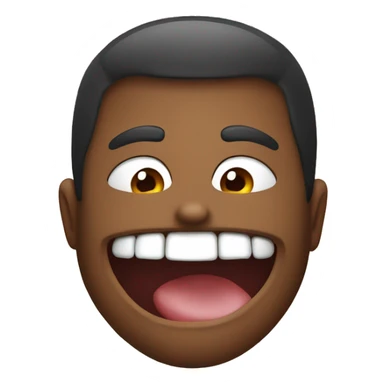 Emoji bitting lip  sticker