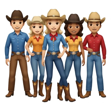 Line dance sticker