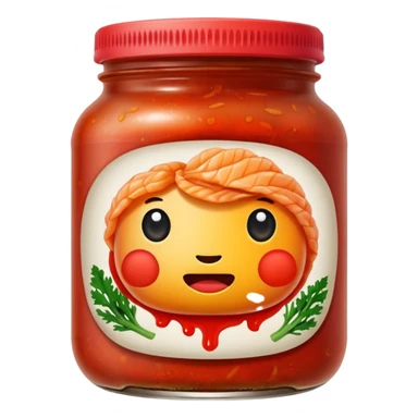 close-up baechu kimchi sticker