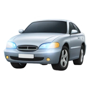 Car with light sticker