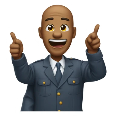 Thumbs down tongue out smiling sticker