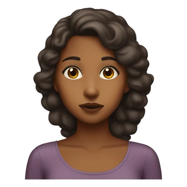 Brown girl shh sticker