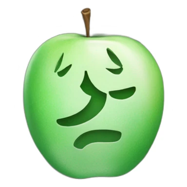 Russian Ruble banknote with Apple emoticons sticker