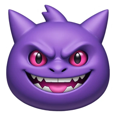 Pokemon legendary purple and pink mega gengar sticker