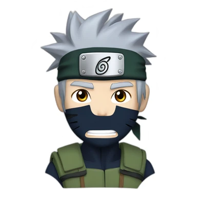 Naruto fighting kakashi sticker