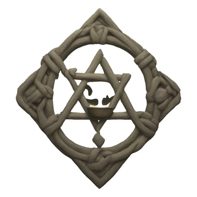 ritual symbol with hex BDFF6D sticker