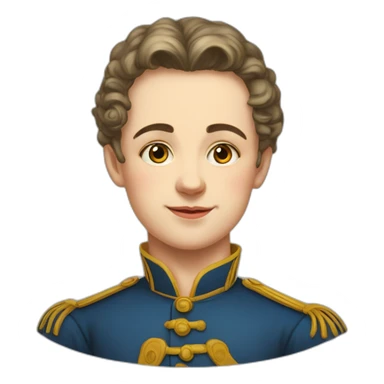 	student of a gymnasium in the 19th century Rissian Empire sticker