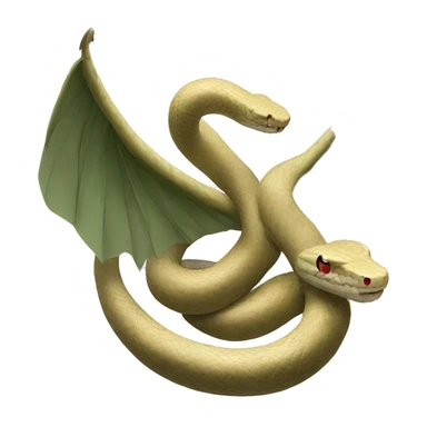 Fat Snake with wings sticker