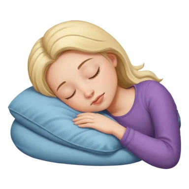 Girl sleeping sticker