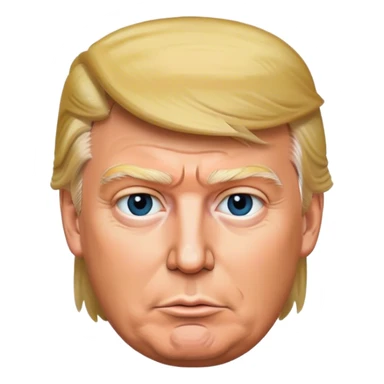 photorealistic Donald trump sticker
