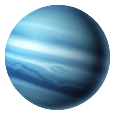 Blue gas giant planet  sticker