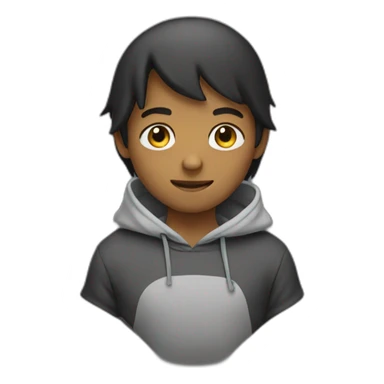 boy with hoodi sticker