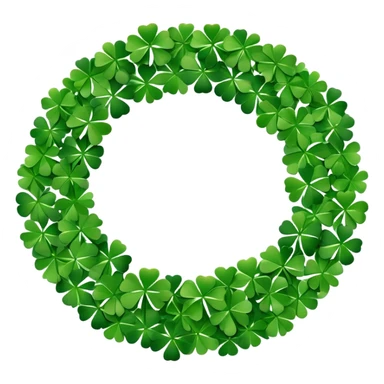 St. Patrick's day wreath sticker