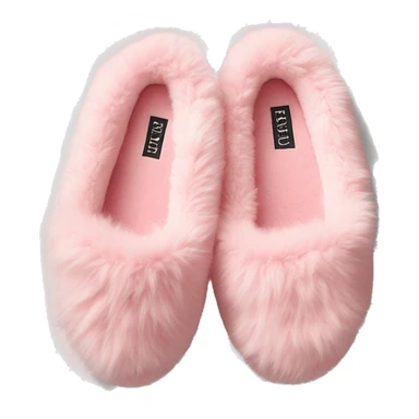 Light pink Victoria’s Secret fuzzy slippers sticker