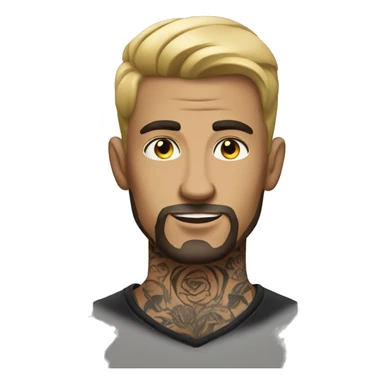 tattooed man very attractive sticker