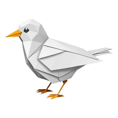 Bird origami minimalist  sticker