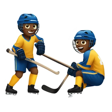 playing feild hockey sticker