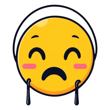 funny crying emoji sticker