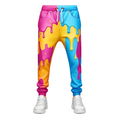 paint splash pants sticker