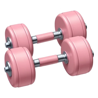 Two pale pink dumbells  sticker