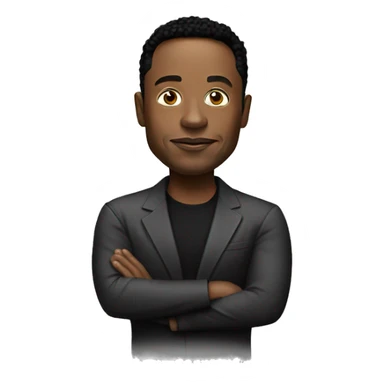 Black Elon musk  sticker