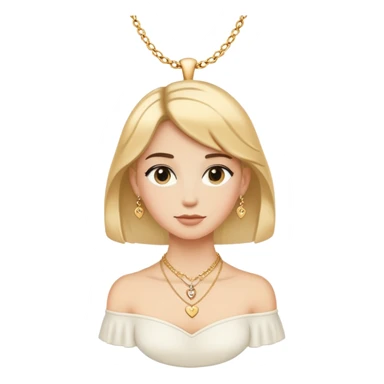 Elise name necklace sticker